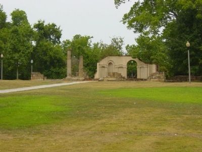 Site and Ruins of Alabama's Second Statehouse 1826-1846 in Tuscaloosa image. Click for full size.