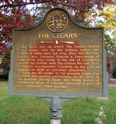 The Cedars Marker. Click for full size. The Cedars Marker image. Click for full size.