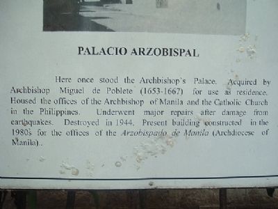 Palacio Arzobispal Marker image. Click for full size.