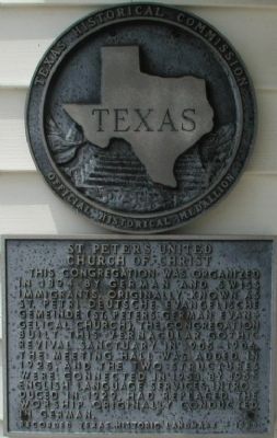 St. Peters United Church of Christ Marker. Click for full size. St. Peters United Church of Christ Marker image. Click for full size.