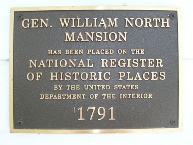 Gen. William North Mansion. Click for full size. Gen. William North Mansion image. Click for full size.