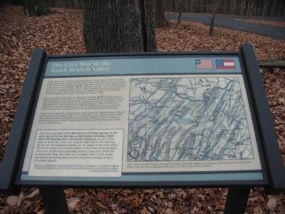 The Civil War in the South Branch Valley Marker. Click for full size. The Civil War in the South Branch Valley Marker image. Click for full size.