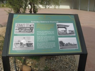 Sonora Service Station Marker image. Click for full size.