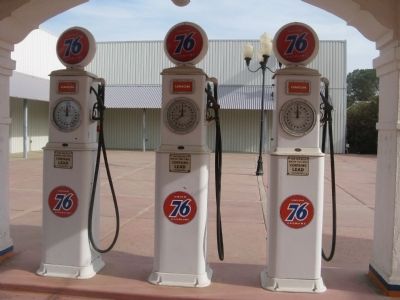Gas Pumps at the Sonora Service Station image. Click for full size.
