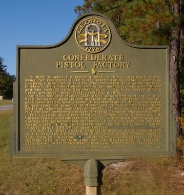 Confederate Pistol Factory Marker image. Click for full size.