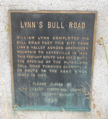 Lynn’s Bull Road Marker. Click for full size. Lynn’s Bull Road Marker image. Click for full size.