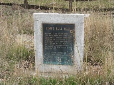Lynn’s Bull Road Marker. Click for full size. Lynn’s Bull Road Marker image. Click for full size.