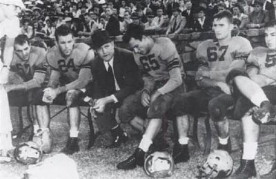 Frank Howard with His Team<br>Head Coach from 1940 to 1969. Click for full size. Frank Howard with His Team<br>Head Coach from 1940 to 1969 image. Click for full size.