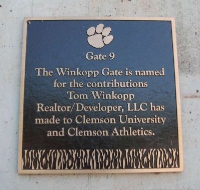 The Winkopp Gate -<br>Memorial Stadium Gate 9 image. Click for full size.