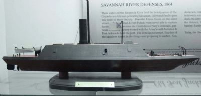 CSS Savannah model of the "Mosquito Fleet". Click for full size. CSS Savannah model of the "Mosquito Fleet" image. Click for full size.