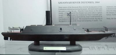 CSS Savannah model of the "Mosquito Fleet" image. Click for full size.