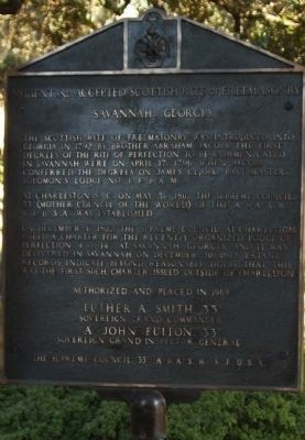 Ancient and Accepted Scottish Rite of Freemansonry Marker image. Click for full size.