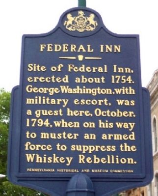 Federal Inn Marker. Click for full size. Federal Inn Marker image. Click for full size.