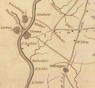 Detail of Fort Vienna-Willington Vicinity. Click for full size. Detail of Fort Vienna-Willington Vicinity image. Click for full size.
