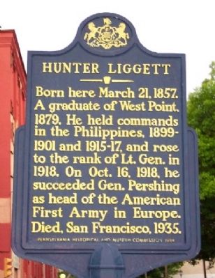 Hunter Liggett Marker. Click for full size. Hunter Liggett Marker image. Click for full size.