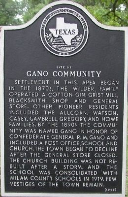 Site of Gano Community Marker image. Click for full size.