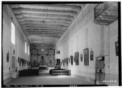 Interior of the Church - 1934 image. Click for more information.