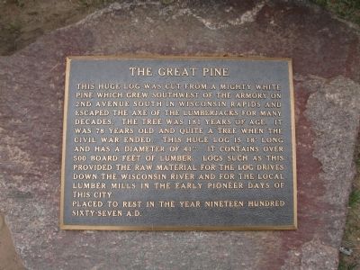 The Great Pine Marker. Click for full size. The Great Pine Marker image. Click for full size.