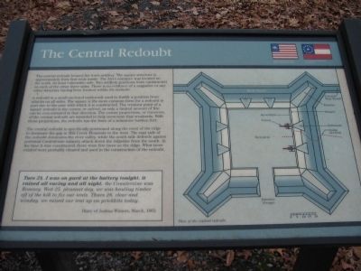 The Central Redoubt Marker image. Click for full size.