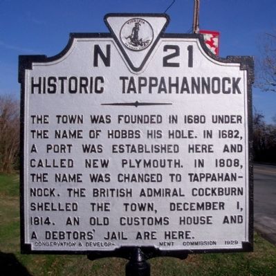 Historic Tappahannock Marker image. Click for full size.