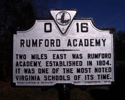 Rumford Academy Marker image. Click for full size.