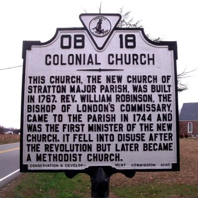 Colonial Church Marker image. Click for full size.