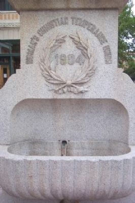 Woman's Christian Temperance Union Drinking Fountain Trough image. Click for full size.