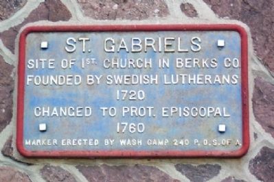 St. Gabriels Church Marker. Click for full size. St. Gabriels Church Marker image. Click for full size.