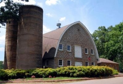 John De La Howe Barn and Silos -<br>Front (East) Side. Click for full size. John De La Howe Barn and Silos -<br>Front (East) Side image. Click for full size.