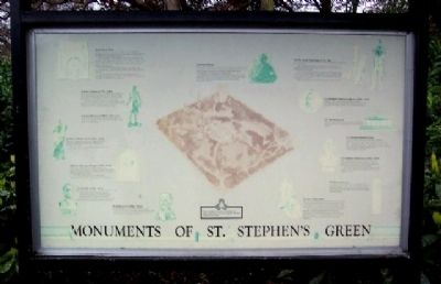 Monuments of St. Stephen's Green Marker. Click for full size. Monuments of St. Stephen's Green Marker image. Click for full size.