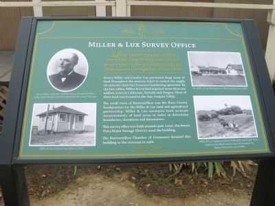 Miller and Lux Survey Office Marker. Click for full size. Miller and Lux Survey Office Marker image. Click for full size.