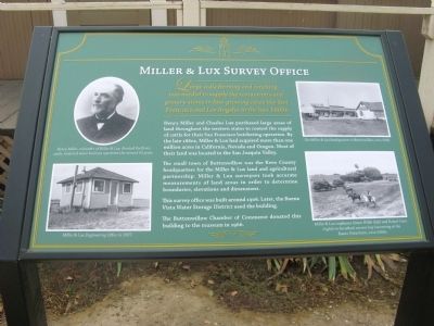 Miller and Lux Survey Office Marker image. Click for full size.