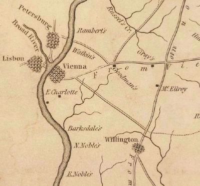Detail of Vienna-Willington Vicinity image. Click for full size.