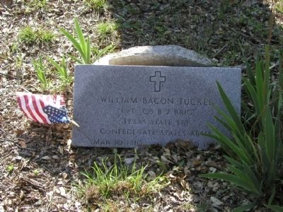 William Baker Tucker Tombstone image. Click for full size.