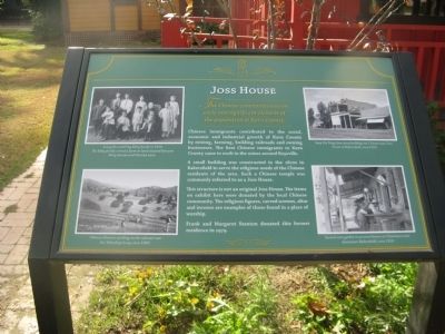 Joss House Marker. Click for full size. Joss House Marker image. Click for full size.