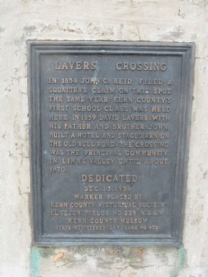 Lavers Crossing Marker. Click for full size. Lavers Crossing Marker image. Click for full size.