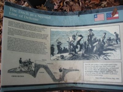 The Ditch as a Second Line of Defense Marker image. Click for full size.