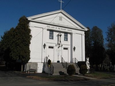Birdseys Plain Methodist Church and Marker image. Click for full size.