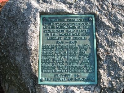 Monroe World War I Memorial image. Click for full size.