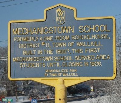 Mechanicstown School Marker. Click for full size. Mechanicstown School Marker image. Click for full size.