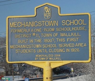 Mechanicstown School Marker image. Click for full size.