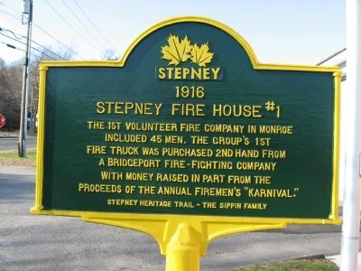 Stepney Fire House #1 Marker image. Click for full size.