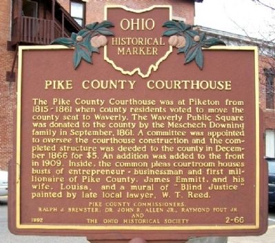 Pike County Courthouse Marker image. Click for full size.