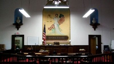 Pike County Courthouse Courtroom image. Click for full size.