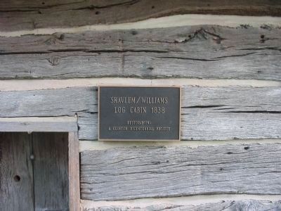 Skavlem–Williams Log Cabin Plaque image. Click for full size.