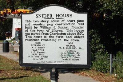 Snider House Marker image. Click for full size.