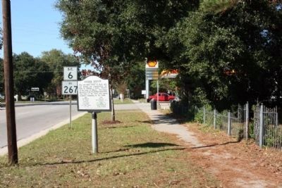 Snider House Marker, looking west. Click for full size. Snider House Marker, looking west image. Click for full size.