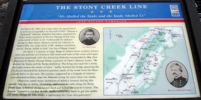 The Stony Creek Line Marker image. Click for full size.