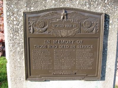 Shelton World War II Memorial image. Click for full size.