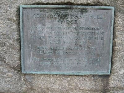 Commodore Isaac Hull Bridge Marker image. Click for full size.